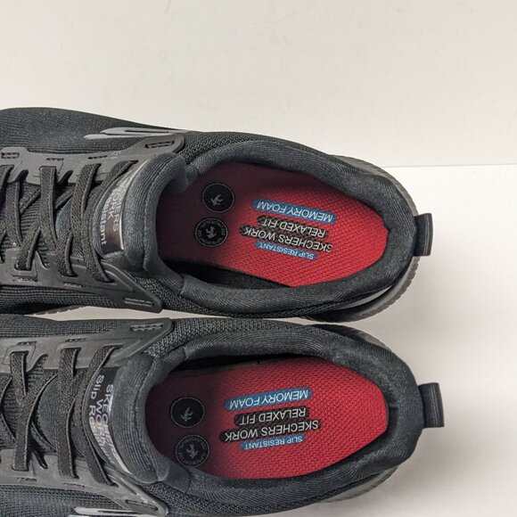 Skechers Work Squad Slip Resistant Sneakers, Black, Women's 7 M - Picture 5 of 7